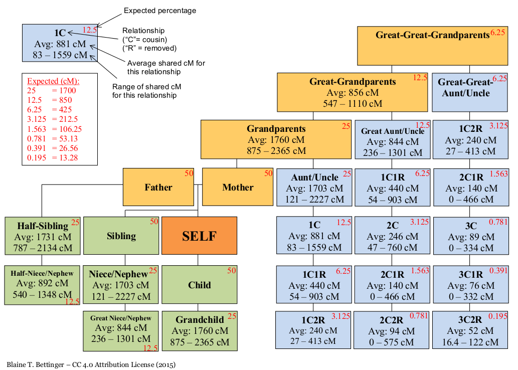 Visualizing Data From the Shared cM Project The Genealogist